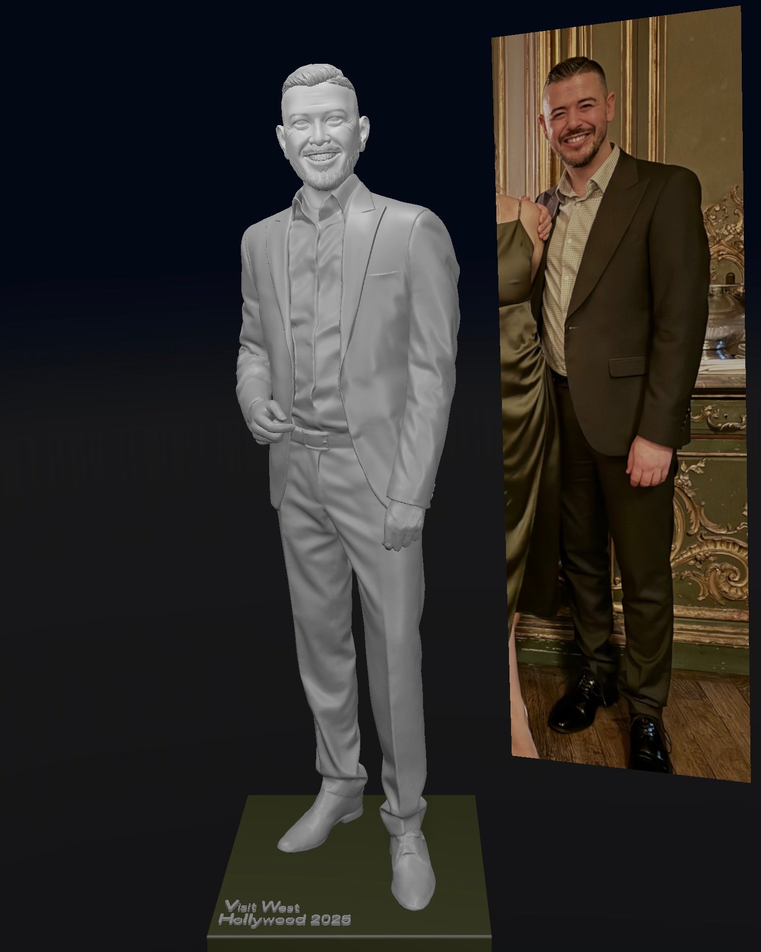 3D-Design for single statue